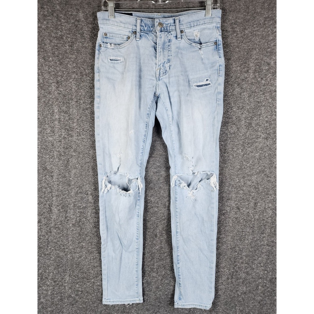 Abercrombie & Fitch Jeans Women 28x30 Felix Super Skinny Light Blue Distressed